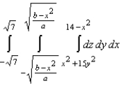 <strong>Set up a triple integral for the volume of the solid bounded above by the cylinder and below by the paraboloid .</strong> A) B) C) D) E)