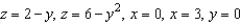 Use a triple integral to find the volume of the solid bounded by the graphs of the equations   .