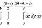 Rewrite the iterated integral   using the order   .