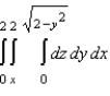 <strong>Sketch the solid whose volume is given by the iterated integral given below and use the sketch to rewrite the integral using the indicated order of integration. Rewrite the integral using the order .</strong> A) B) C) D) E)