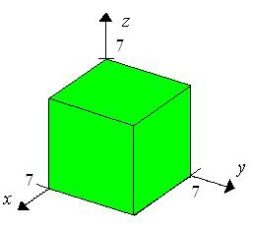 Find   for the indicated solid with density function   .  