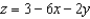 Find the area of the surface of the portion of the plane   in the first octant.