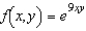 Set up a double integral that gives the area of the surface of the graph of f over the region R.    