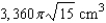 <strong>A company produces a spherical object of radius 17 centimeters. A hole of radius 7 centimeters is drilled through the center of the object. Find the volume of the object.</strong> A) B) C) D) E)