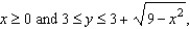 Find the mass of the lamina described by the inequalities   given that its density is   . (Hint: Some of the integrals are simpler in polar coordinates.)