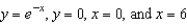 Find the mass of the lamina bounded by the graphs of the equations   for the density   .