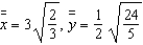 <strong>Find the mass and moments of inertia of the lamina, of given density, bounded by the graphs of the equations given below and use them to find the radii of gyration about the axes. </strong> A) B) C) D) E)