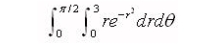 Identify the region of integration for the following integral.
