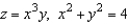 Use a double integral in polar coordinates to find the volume of the solid in the first octant bounded by the graphs of the equations given below.