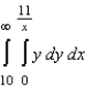 Evaluate the following improper integral.  