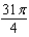 <strong>The area of a region R is given by the iterated integral . Switch the order of integration and show that both orders yield the same area. What is this area?</strong> A) B) C) D) E)