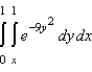 Evaluate the iterated integral below. Note that it is necessary to switch the order of integration.  