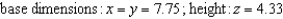 <strong>The material for constructing the base of an open box costs 1.5 times as much per unit area as the material for constructing the sides. For a fixed amount of money $150.00, find the dimensions of the box of largest volume that can be made.</strong> A) B) C) D) E)