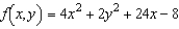 Find the absolute extrema of   on the region   .