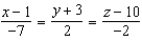 <strong>Find symmetric equations of the tangent line to the curve of intersection of the surfaces at the point .</strong> A) B) C) D) E)