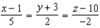 <strong>Find symmetric equations of the tangent line to the curve of intersection of the surfaces at the point .</strong> A) B) C) D) E)