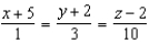 <strong>Find symmetric equations of the tangent line to the curve of intersection of the surfaces at the point .</strong> A) B) C) D) E)