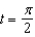 The parametric equations for the paths of two projectiles are given below. At what rate is the distance between the two objects changing at ? Round your answer to two decimal places.
