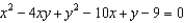 Differentiate implicitly to find   .  