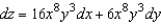 <strong>Find the total differential of the function .</strong> A) B) C) D) E)