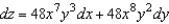 <strong>Find the total differential of the function .</strong> A) B) C) D) E)
