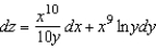 <strong>Find the total differential of the function .</strong> A) B) C) D) E)
