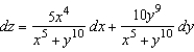 <strong>Find the total differential of the function .</strong> A) B) C) D) E)
