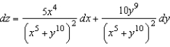 <strong>Find the total differential of the function .</strong> A) B) C) D) E)