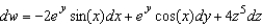 <strong>Find the total differential for the function .</strong> A) B) C) D) E)