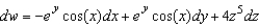 <strong>Find the total differential for the function .</strong> A) B) C) D) E)