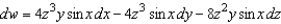 <strong>Find the total differential for the function .</strong> A) B) C) D) E)