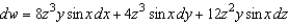 <strong>Find the total differential for the function .</strong> A) B) C) D) E)