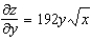 <strong>Find the partial derivative for the function .</strong> A) B) C) D) E)