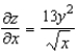 <strong>Find the partial derivative for the function .</strong> A) B) C) D) E)