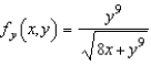 <strong>Find the partial derivative for the function .</strong> A) B) C) D) E)