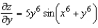 <strong>Find the partial derivative for the function .</strong> A) B) C) D) E)