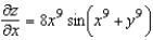 <strong>Find the partial derivative for the function .</strong> A) B) C) D) E)