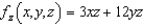 <strong>Find the first partial derivative for the function with respect to z.</strong> A) B) C) D) E)