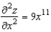 <strong>Find the second partial derivative for the function with respect to x.</strong> A) B) C) D) E)