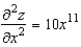 <strong>Find the second partial derivative for the function with respect to x.</strong> A) B) C) D) E)