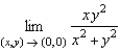<strong>Use polar coordinates to find the limit. [Hint: Let   and   , and note that   implies   .]  </strong> A)   B)   C)   D)   E) limit does not exist <div style=padding-top: 35px> 