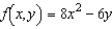 <strong>Find the limit for the function .</strong> A) B) -6 C) D) 16x E) 6y