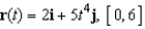 Find the length of the plane curve given below.  