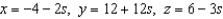 <strong>Find the unit tangent vector T(t) and then use it to find a set of parametric equations for the line tangent to the space curve given below at the given point. </strong> A) B) C) D) E)