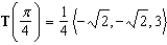 <strong>Find the unit tangent vector for the line tangent to the space curve at point .</strong> A) B) C) D) E)