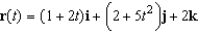 Find the vectors   and   for the following vector function.  