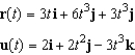 Use the properties of the derivative to find   given the following vector-valued functions.  