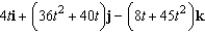 <strong>Use the properties of the derivative to find given the following vector-valued functions. </strong> A) B) C) D) E)