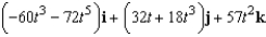 <strong>Use the properties of the derivative to find given the following vector-valued functions. </strong> A) B) C) D) E)