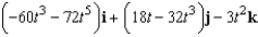 <strong>Use the properties of the derivative to find given the following vector-valued functions. </strong> A) B) C) D) E)